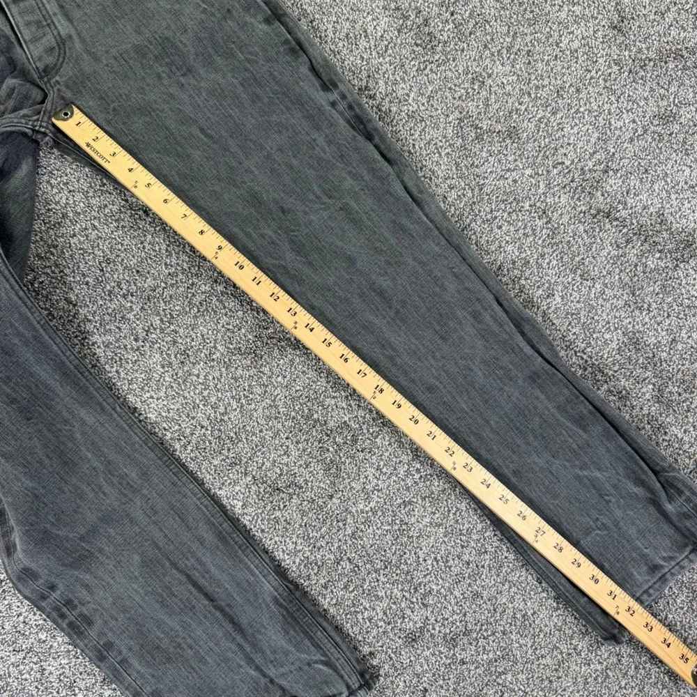 Gustin California Straight Raw Selvedge Denim Jeans Grey Men 33 Casual Work Pant